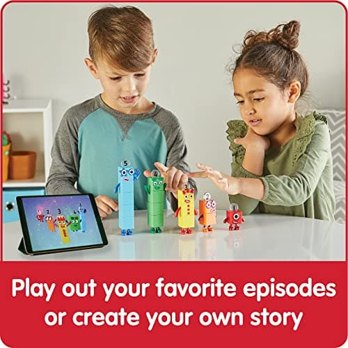 hand2mind Numberblocks Friends One to Five Figures, Toy Figures Collectibles, Small Cartoon Figurines for Kids, Mini Action Figures, Character Figures, Play Figure Playsets, Imaginative Play Toys — view 2