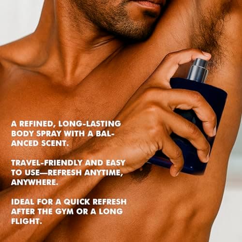 Azulfra Deodorizing Body Spray for Men 3.56 Fl.Oz, Notes of Grapefruit Pineapple and Sandalwood, Long lasting Men's Fragrance Mist — view 3