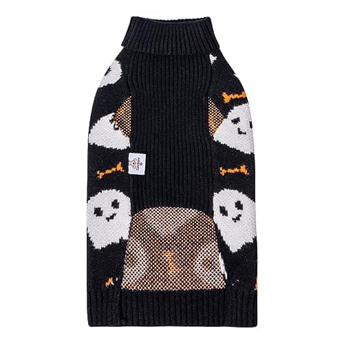 CuteBone Dog Sweater with Turtleneck Knitted Leash Hole — view 5