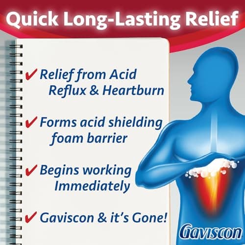 Gaviscon Extra Strength Tablets - 120 Count - Chewable Foaming Antacid Tablets for Day and Night Heartburn Relief, Acid Reflux and GERD Relief, Fruit Blend - Free of Aluminum, Lactose and Gluten — view 3