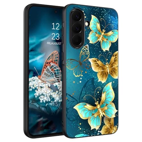 GUAGUA for Samsung Galaxy A37 5G Case, Glow in Dark Cute Butterfly Pattern Noctilucent Luminous Samsung A37 5G Cases Women Men Gifts Shockproof Protective Phone Case for Galaxy A37 5G