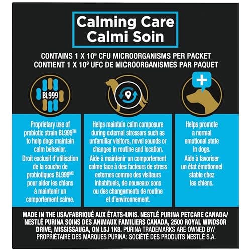 Purina Pro Plan Veterinary Supplements Calming Care Powdered Dog Calming Probiotic - 1 g Sachet (30 Pack) — view 2
