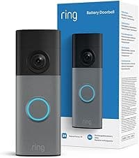 Ring Battery Video Doorbell (newest gen) | DIY Wireless Doorbell Camera | Retinal 2K | 6x Zoom | Two-Way Talk | Easy to install | Built-In Battery | 30-day free trial of Ring Subscription Plan