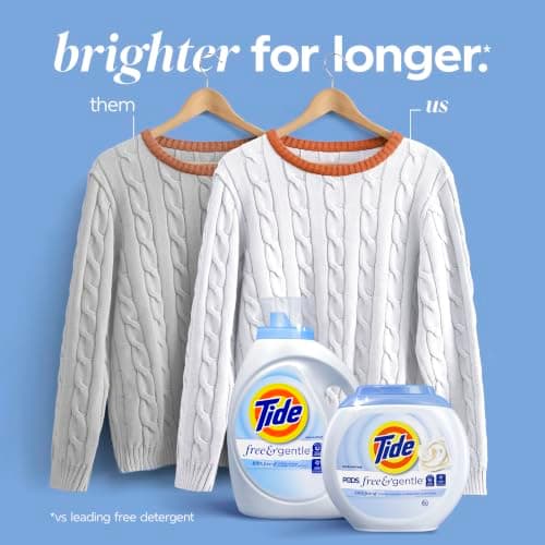 Tide PODS Free & Gentle Laundry Detergent Soap Pacs, 112 Count, Tide PODS Laundry Detergent, Laundry Detergent Pacs, Laundry PODS Detergent — view 2