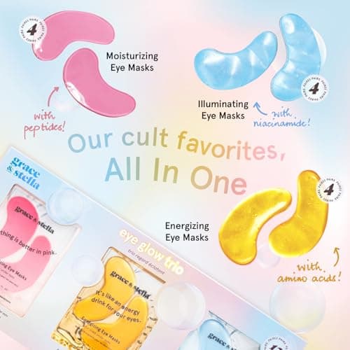 grace & stella Award Winning Under Eye Patches (12 pairs) Eye Masks for Puffy Eyes & Dark Circles - Birthday Gifts for Women, Bachelorette Party Favors, Bridesmaid, Self Care, Relaxation Gifts for Her — view 3