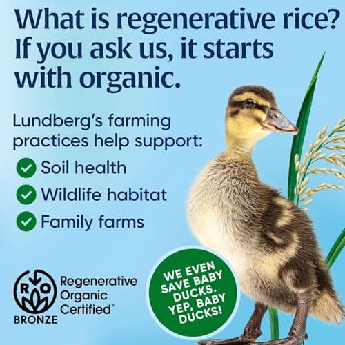 Lundberg Organic Basmati Rice - Regenerative Organic Certified Long Grain White Rice, Fluffy & Aromatic, Gluten Free, Resealable 907g Bag — view 4