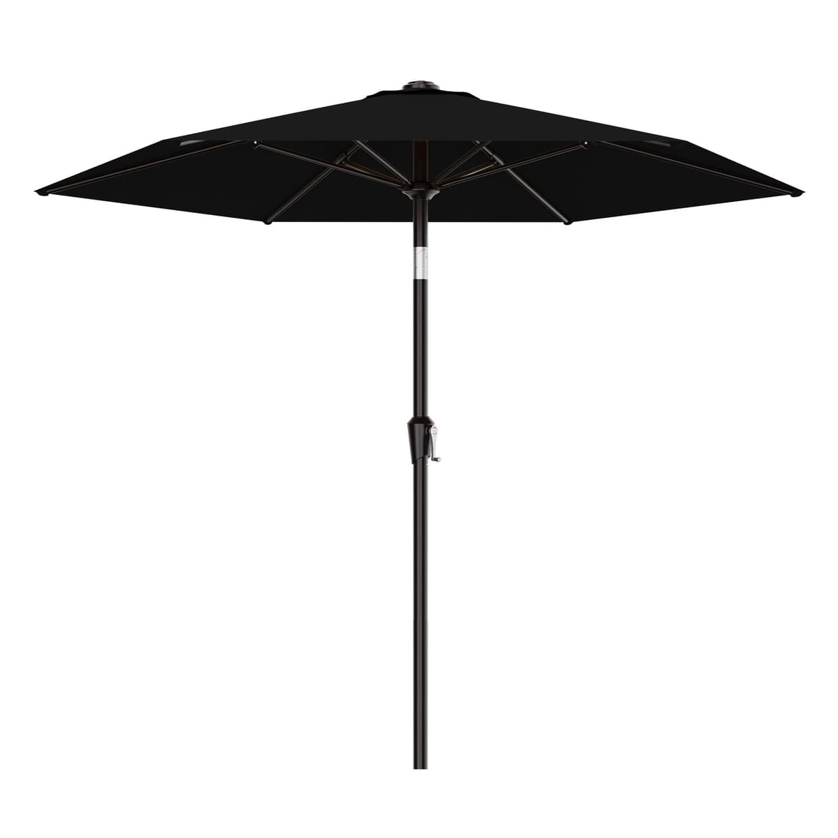 AreShark 10 FT Patio Umbrella for Outdoor, Outdoor Table Umbrella with Push Button Tilt and Crank, Outdoor Patio Umbrellas with 6 Sturdy Ribs, Patio Umbrellas for Market, Garden, Pool (Red) — view 21