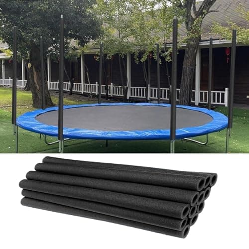 12Pcs Trampoline Pole Foam Sleeves 88cm Length, Trampoline Tube Covers, Waterproof Trampoline Accessories Replacement Parts for Poles with 2.5cm-2.6cm Diameter (Black) — view 4
