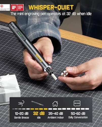 Fanttik F2 Master Mini Cordless Rotary Tool Kit, NeoPulse Motor, 5 Speed, Revostor Hub, 35 Accessories, Engraving Pen, for 3D Printer Sanding, Polishing, Drilling, Carving, DIY Crafts, Grey — view 4