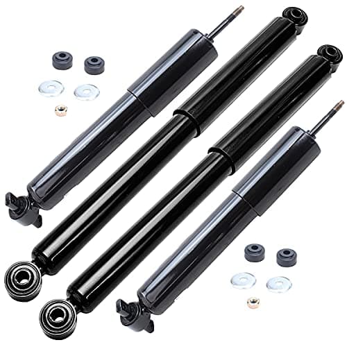 Detroit Axle - RWD Shock Absorbers for 1999-2006 Chevrolet Silverado 1500 GMC Sierra 1500 [Without Electronic Suspension], 4 Shock Absorbers Front and Rear 2000 2001 2002 2003 2004 2005 Replacement