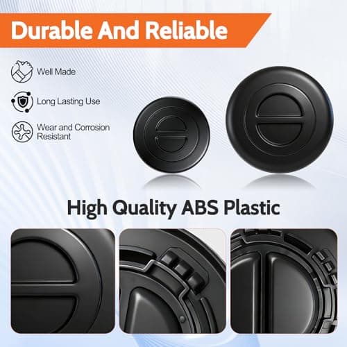 TOVIIEA 5th Wheel Bed Plug Cover Kit with Storage Bag for 2014-2025 Dodge Ram 2500 3500,Puck System Gooseneck Tow Mount Covers,68225506AA — view 5