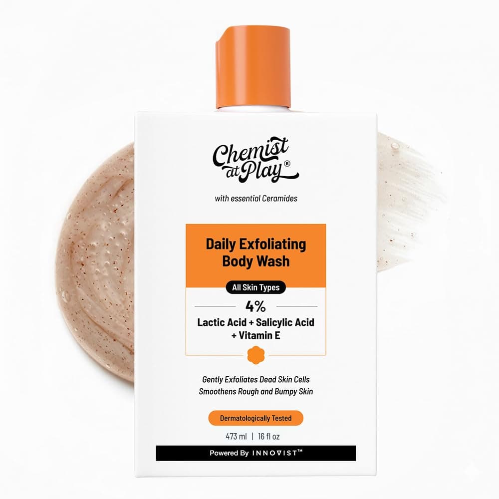Chemist at Play 1% Salicylic Acid Body Wash | Helps Prevent Back & Body Acne Smoothens Bumpy Texture | For Sweaty Oily Normal and Dry Skin | Paraben and SLS Free | Suitable for Men and Women | 236 ml — view 11