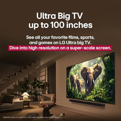 LG 65-Inch QNED85 Mini LED QNED Evo 4K Smart TV - α8 AI Processor 4K Gen 2, Dynamic QNED Colour, Alexa Built-In, 120Hz Refresh Rate, HDMI 2.1, FreeSync, VRR, WebOS 25, Magic Remote (65QNED85AUA, 2025) — view 5