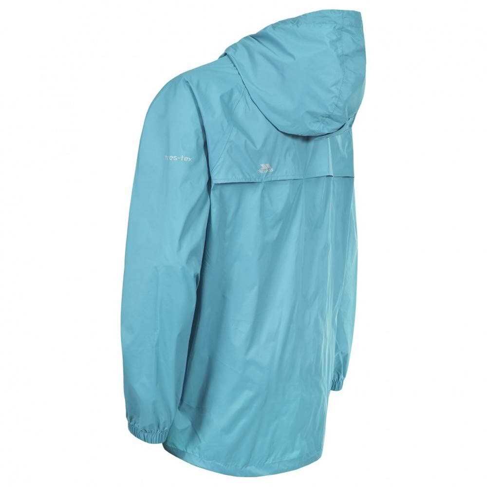 Trespass Adults Waterproof Jacket Qikpac - Lightweight Packaway Raincoat, 2 Zip Pockets, Full Body Front Zip, Adjustable Hood, Storm Flap, Ventilated Back, Foldable Packs in Pouch — view 4