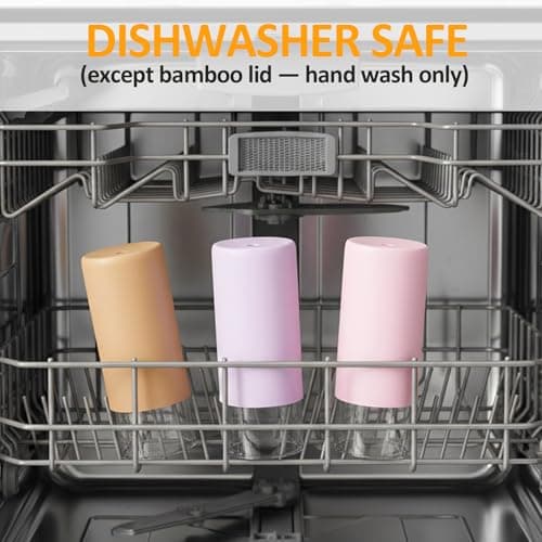 Tronco 20 oz Glass Tumbler with Lid and Straw, Iced Coffee Cup and Smoothie Cup with Bamboo Lids & Protective Silicone Sleeve, Dishwasher Safe, BPA-Free, Glass Cup 2 Pack — view 5