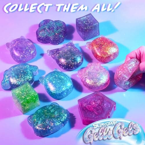 Original Squishmallows™ SLIMYGLOOP Purple Gelli Gels, Slow Rising Sensory Squeeze Toy with Glitter, Gel Filled Fidget Toys — view 8