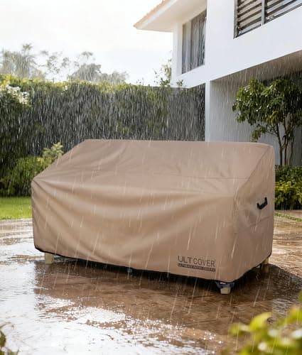 ULTCOVER Patio Furniture Sofa Cover 88W x 35D x 35H inch Waterproof Outdoor 3-Seater Couch Cover — view 6
