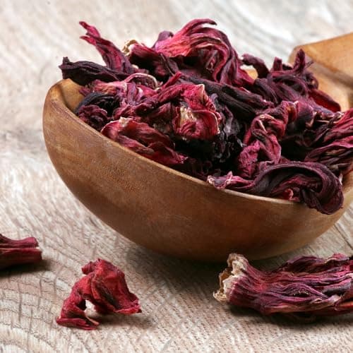8oz Dried Whole Hibiscus Flowers and Petals, Flor de Jamaica — view 2