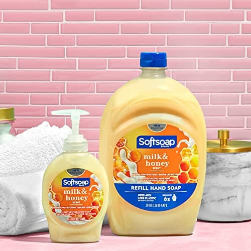 Softsoap Moisturizing Liquid Hand Soap, Milk & Honey Scent, 50 fl oz Refill — view 11