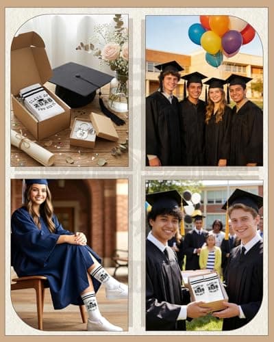 Graduation Gifts for Her Him 2026, CLASS OF 2026 YOU DID IT Socks, Funny Grad Gifts for Her Him, Congrats Grad Gift High School University — view 6