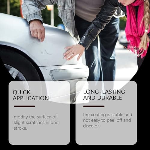 All Cars Magic Pen, Car Scratch Remover, 2 PACKS Magic Car Scratch Removal Pen, Lightweight and Fast,Long-Lasting,Black Car Paint Scratch Repair