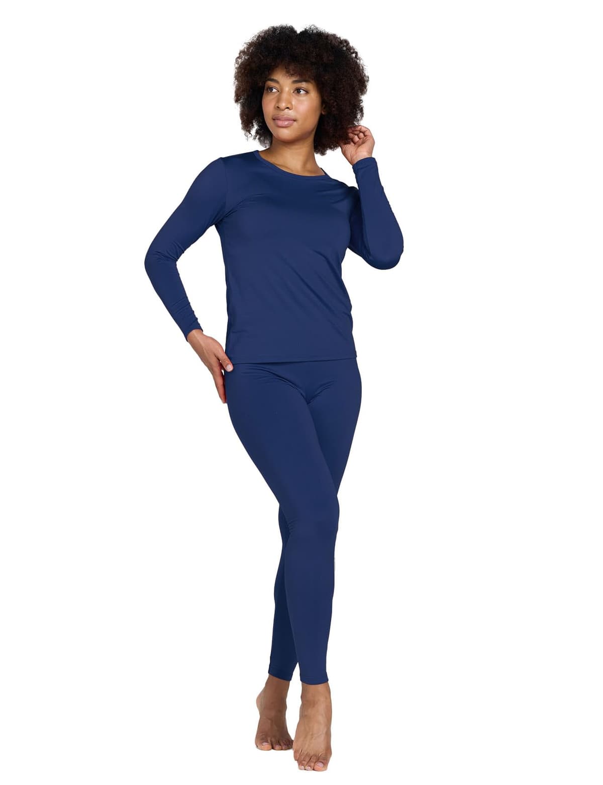 LAPASA Conjunto Ropa Termica Mujer Extra Calido Set Interior Camiseta Manga Larga Malla Termico Deportiva Invierno Frio Extremo Deporte Esqui Montaña L17/L41/L44 — view 13