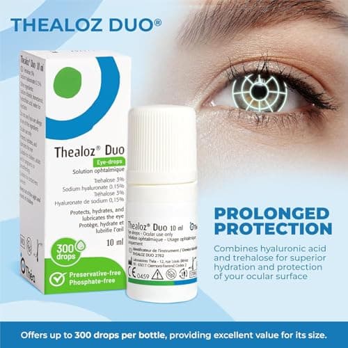 Thealoz Duo Dry Eye Relief Drops, Preservative-Free, Hyaluronic Acid, 10ml — view 3