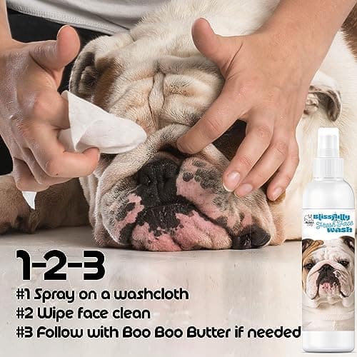 The Blissful Dog Blissfully Fresh Face Wash - Cleans Facial Folds and Wrinkles, 4-Ounce, Bulldog — view 3