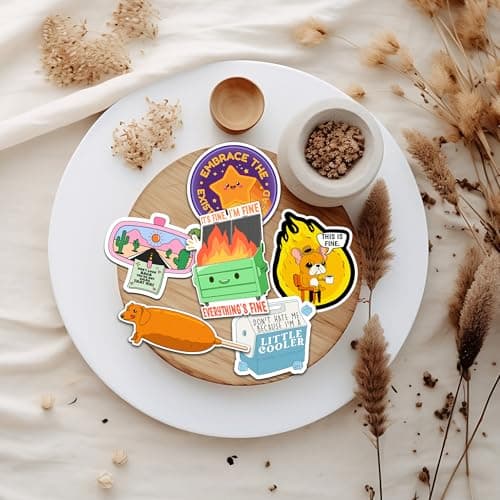 300PCS Funny Stickers for Adults - Delulu is Da Solulu Sticker Pack By Puraesla - Sarcastic Meme Decals for Best Friends, Co-Workers Waterproof Vinyl for Laptop, Water Bottle, Journal, Scrapbooking — view 4