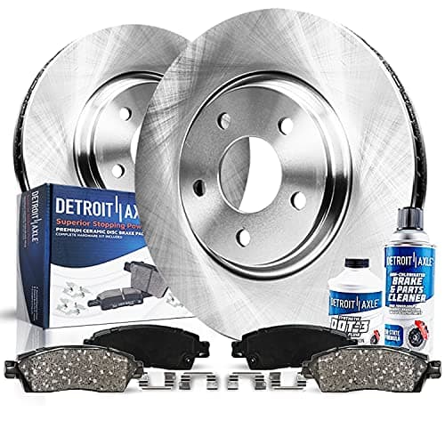 Detroit Axle - Front Brake Kit for 2007-2014 Ford Edge 07-15 Lincoln MKX Disc Brake Rotors Replacement Ceramic Brakes Pads: 12.6" inch Rotor