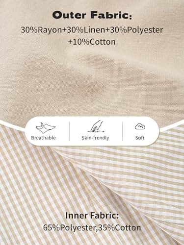Volunboy Toddler Suit Baby Boy 2 Piece Formal Tuxedo Boys Cotton Linen Gentleman Outfit (LightKhaki, 3-4T) — view 5