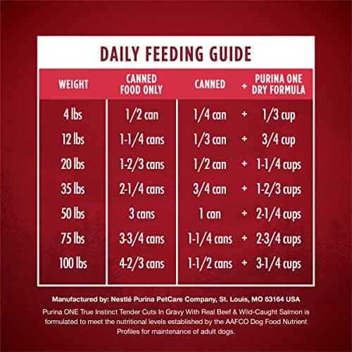 Purina ONE High Protein Wet Dog Food True Instinct Tender Cuts in Dog Food Gravy With Real Beef and Wild-Caught Salmon - (Pack of 12) 13 oz. Cans — view 7