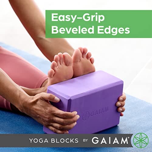 Gaiam Yoga Block, EVA Foam for Balance & Stretch (2 Blocks, Lagoon) — view 5