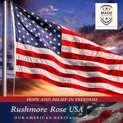 American Flag Made in USA | American Flags for Outside 3X5 | Premium US Flag 3X5 Heavy Duty Outdoor with Embroidered Stars and Sewn Stripes. — view 6