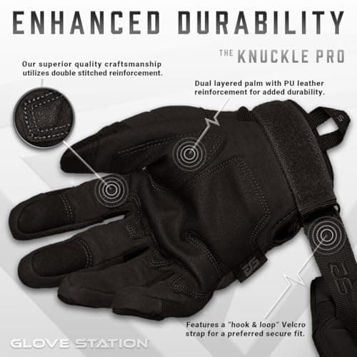 Glove Station - Cold Weather Tactical Shooting Gloves for Men and Woman with Touchscreen Fingers - Durable and Comfortable Hand-Gear for Shooting and Hunting