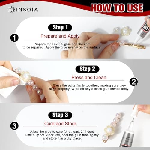 16 PCS 15ml B7000 Rhinestone Glue Clear – Super Glues for Bedazzling with Precision Tip, Quick Dry No Trace Flexible Adhesive for Jewelry Making, Nail Art, Fabric, Shoe, DIY Craft & Phone Repair — view 4