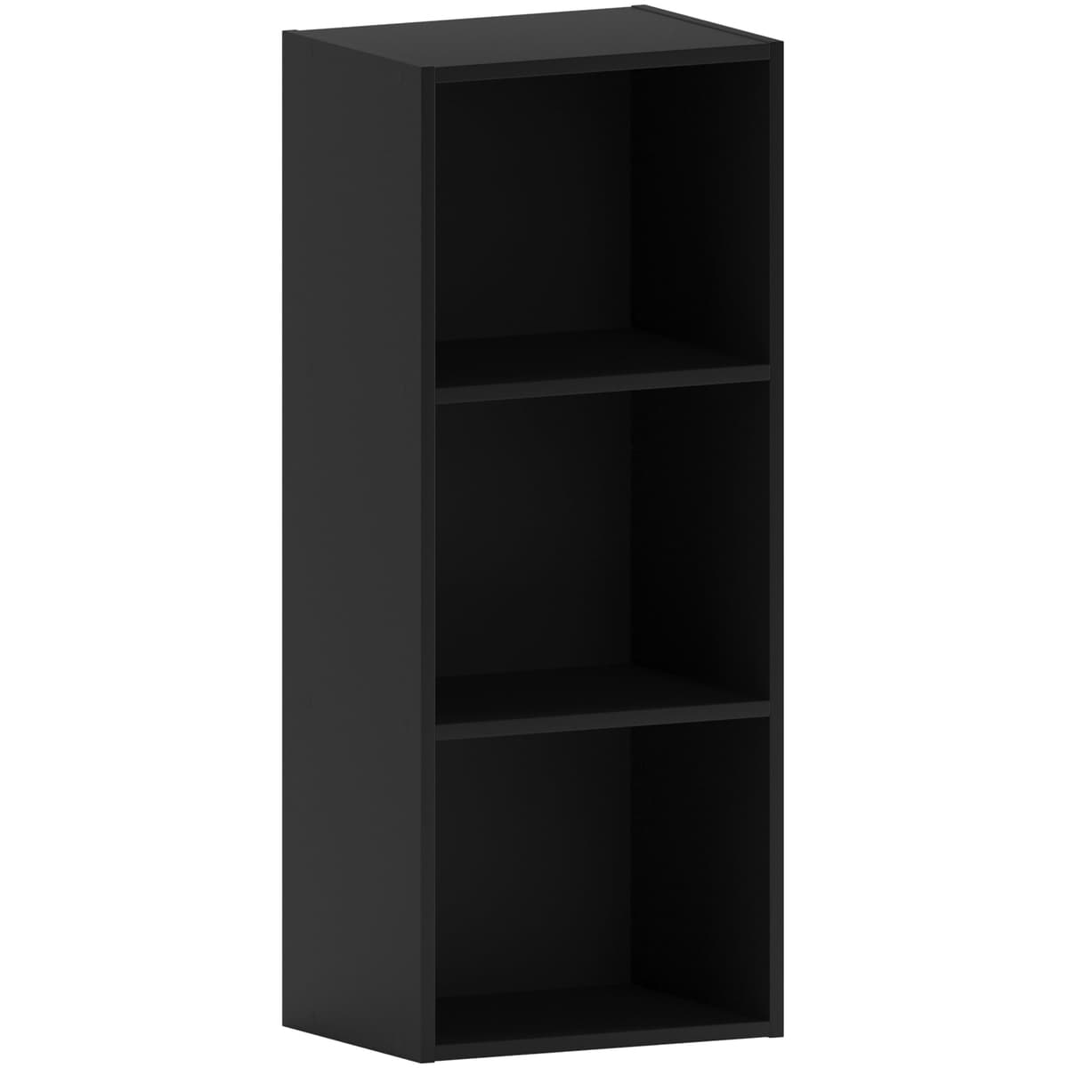 Vida Designs Oxford 3 Tier Cube Bookcase, White Wooden Shelving Display Storage Unit Office Living Room Furniture — view 25
