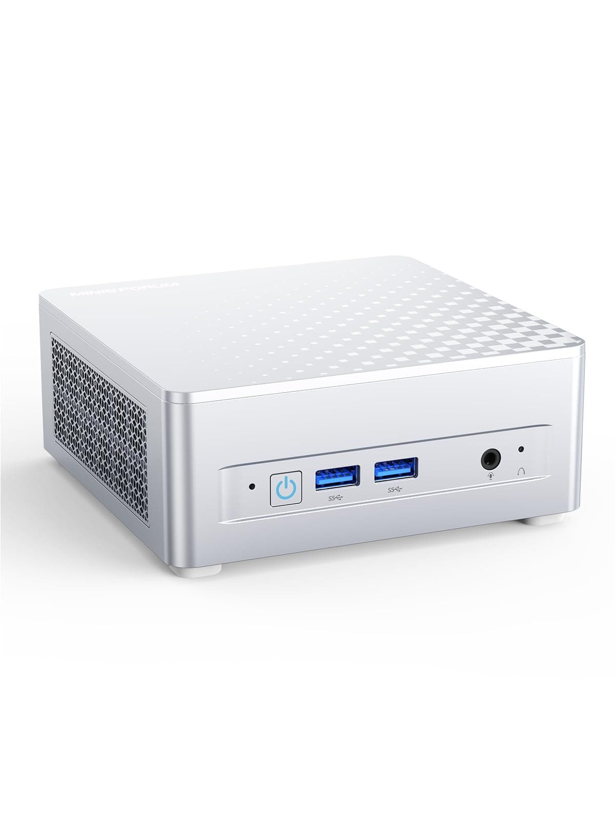 MINISFORUM M1 Plus Mini PC, Core i5-12600H procesador (12C/16T hasta 4.5 GHz) y Intel Iris Xe Graphics, 16GB DDR5/512GB SSD, HDMI/DP/USB4, 2 x 2.5G RJ45, USB3.2 Gen2 x 2, USB2.0 x 2, Wi-Fi 6e, BT5.2