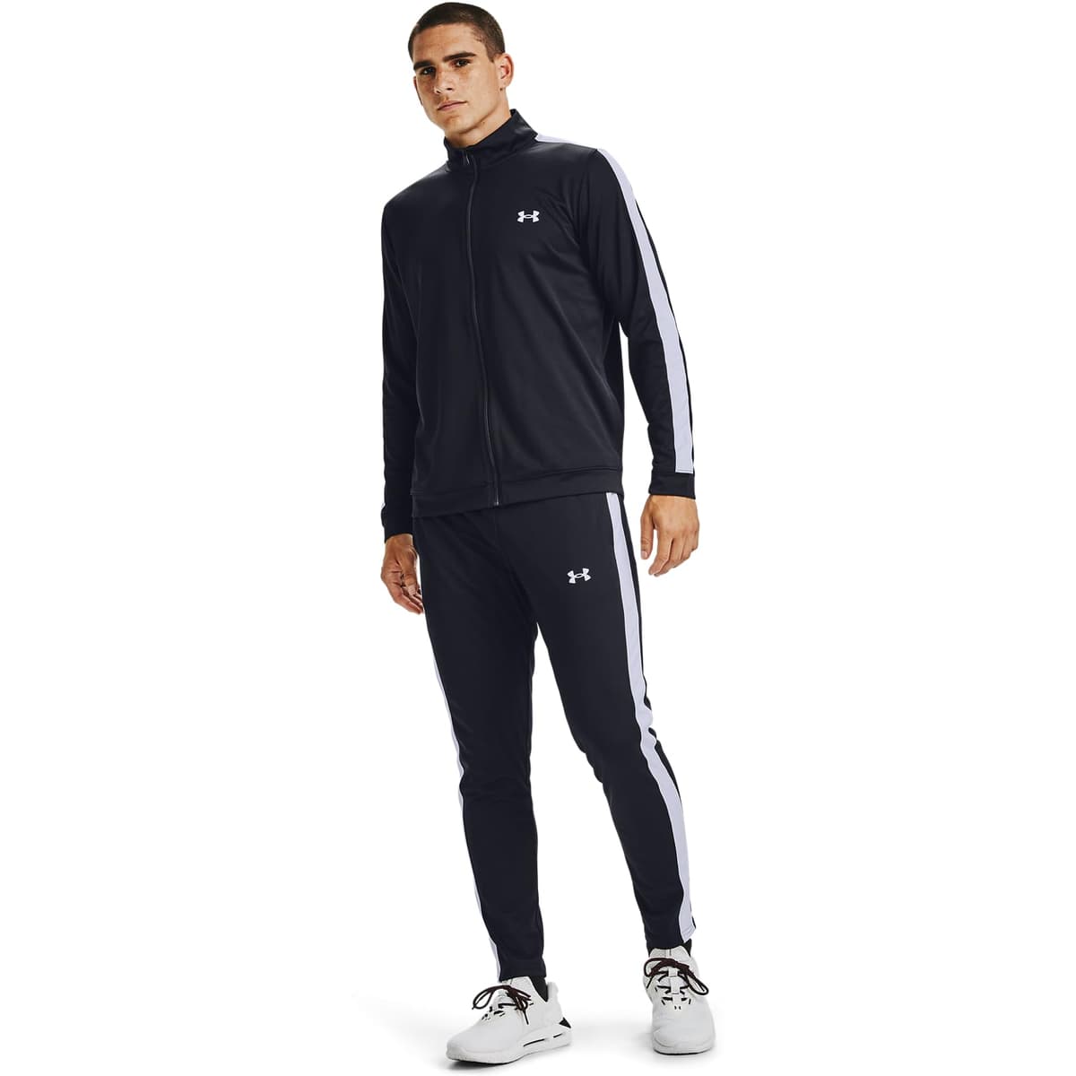 Under Armour Hombre Chándal De Punto, Pitch Grey/Black — view 4