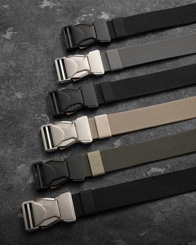 CHAOREN Tactical Belt Men - 1.5" Nylon Stretch Military Mens Belt - Quick Release for Work Heavy Duty — view 6