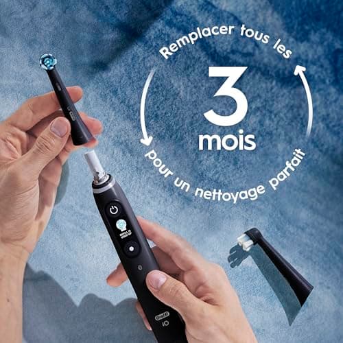 Oral-B iO Genuine Ultimate Clean Replacement Brush Heads, Black, 2ct Refills, 6 Month Supply, Compatible Exclusively with Oral-B iO Electric Toothbrushes, Not Compatible with any Other Series Including: Pro, Vitality, Smart, or Genius — view 10