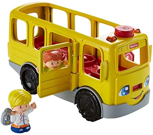 Fisher-Price Little People Musical Toddler Toy Sit with Me School Bus with Lights Sounds & 2 Figures for Pretend Play Kids Ages 1+ Years — view 5