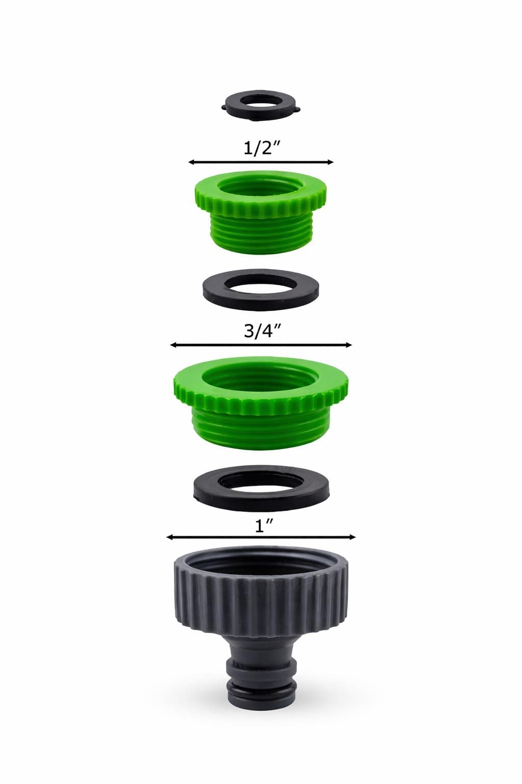 RIEGOPRO Adaptador de Grifo Hembra para Manguera de Jardín – Compatible con 1/2" 3/4" y 1" – Conexión Estanca y Rápida sin Fugas — view 2