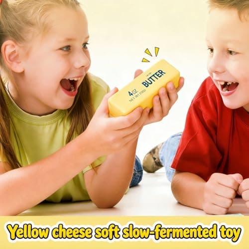Slow Rebound Cute Butter Squeeze Stress Balls, 2026 New Realistic Soft Butter Stick Fidget Toy,Slow Rising Portable Squishy for Adults Anxiety & Stress Relief, Sensory Gifts for Office, Home (2pcs) — view 5