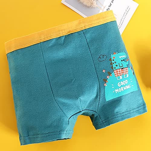 JackLoveBriefs Boys Boxer Shorts Cotton Dinosaur Polar Bear Pattern Boxer Brief Underwear 12 Pack, 3-5 Years, Blue, Size: M — view 4
