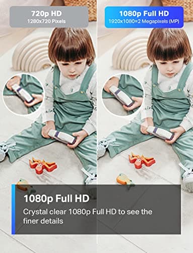 TP-Link Tapo 1080P Indoor Security Camera for Baby Monitor, Dog Camera w/Motion Detection, 2-Way Audio Siren, Night Vision, Cloud & SD Card Storage, Works w/Alexa & Google Home (Tapo C100) — view 4