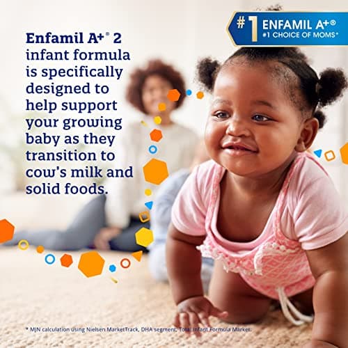 Enfamil A+2, Baby Formula, Value Pack, Powder Refill, with Brain Building DHA, 6-18 months, 992g — view 2