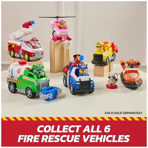 PAW Patrol Fire Rescue: Marshall Rescue Fire Engine with Action Figure & Projectile Launcher & Toy Truck, Kids Toys for Boys & Girls Ages 3 and Up — view 4