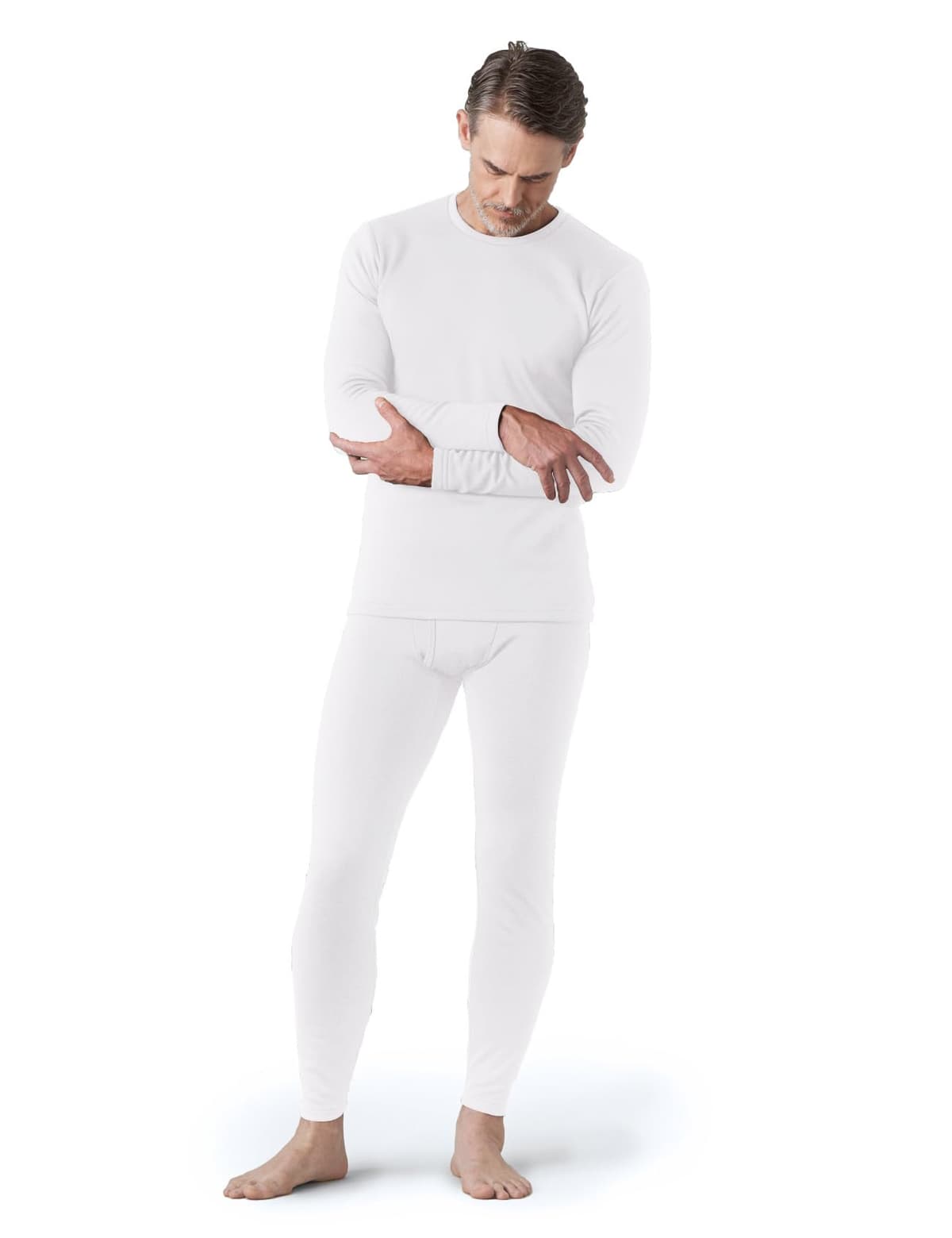 LAPASA Ropa Termica Hombre Conjunto Interior Termico Camiseta Manga Larga y Pantalón Largo Ligero/Cálido/Extra Cálido M11/M24/M57 — view 13
