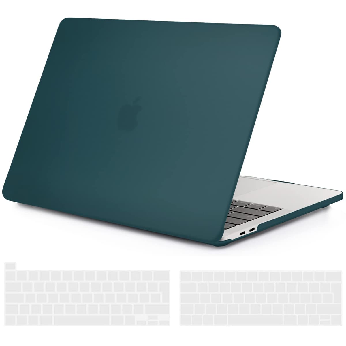 TECOOL Case compatible with MacBook Air M1 & MacBook Air 13 inch Retina 2020 2019 2018 (A2337 A2179 A1932), Plastic Snap On Hard Shell Cover & UK EU Keyboard Protector, Crystal Clear (Glossy) — view 67